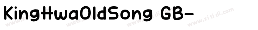 KingHwaOldSong GB字体转换